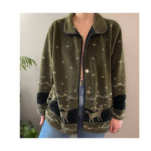 Wilderness Lightweight Fleece Button Up Jacket by Black Diamond, Green, Size M